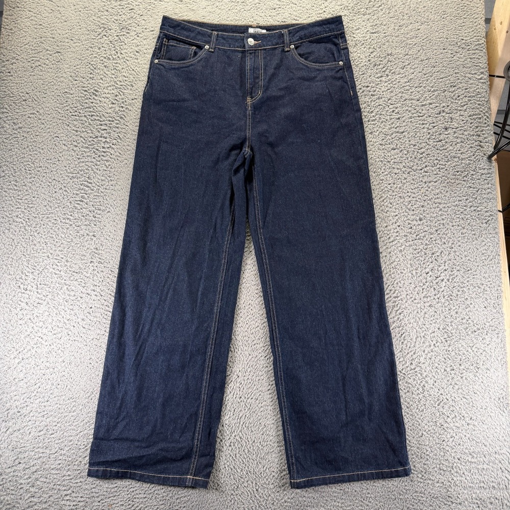 Vintage Refuge Skater‎ Jeans Womens 11 Blue Cotton Denim Wide Leg Low-Rise Baggy